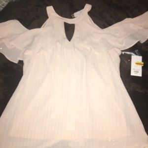 Pink and gold blouse